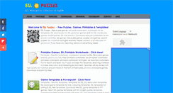 Desktop Screenshot of eslpuzzles.eslkidsworld.com
